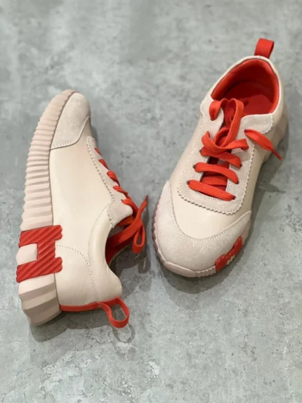 Hermès Women's Stylish Sneakers Light Orange