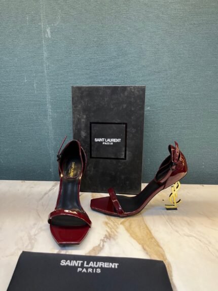 Saint Laurent Opyum Sandals Red