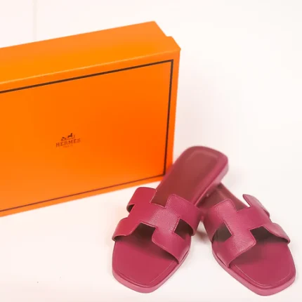 Hermes Oran Sandals Shocking Pink