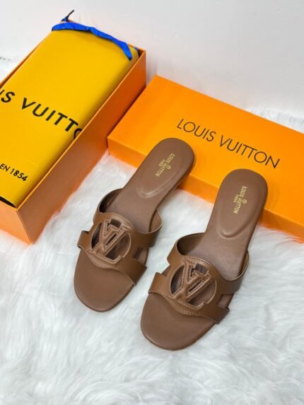 Louis Vuitton LV Isola Flat Mules Brown