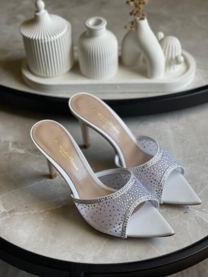 Gianvito Rossi 85mm Rania Sandals In White