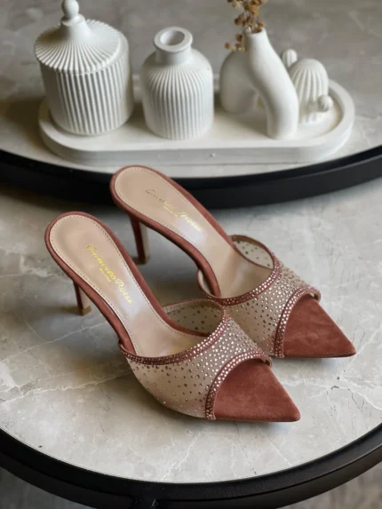 Gianvito Rossi Rania Mules In Suede