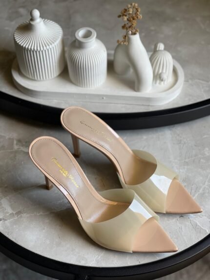 Gianvito Rossi 85mm Elle Open-Toe Sandals In Beige